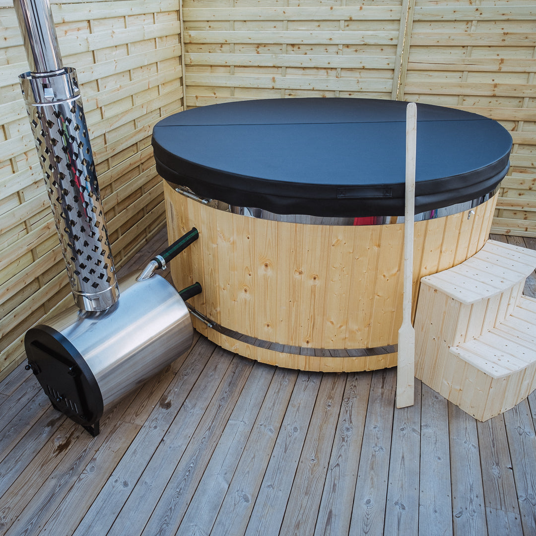 Badestamp med utvendig komfyr - SPS: Grunnmodell 2.1 (termolokk)