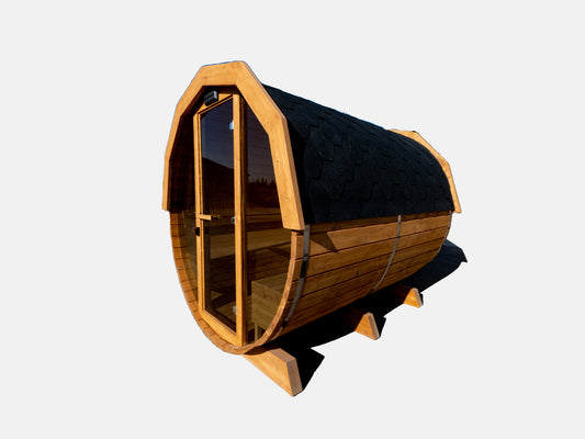 Bastu - bastutunna med panoramavindue framtill.