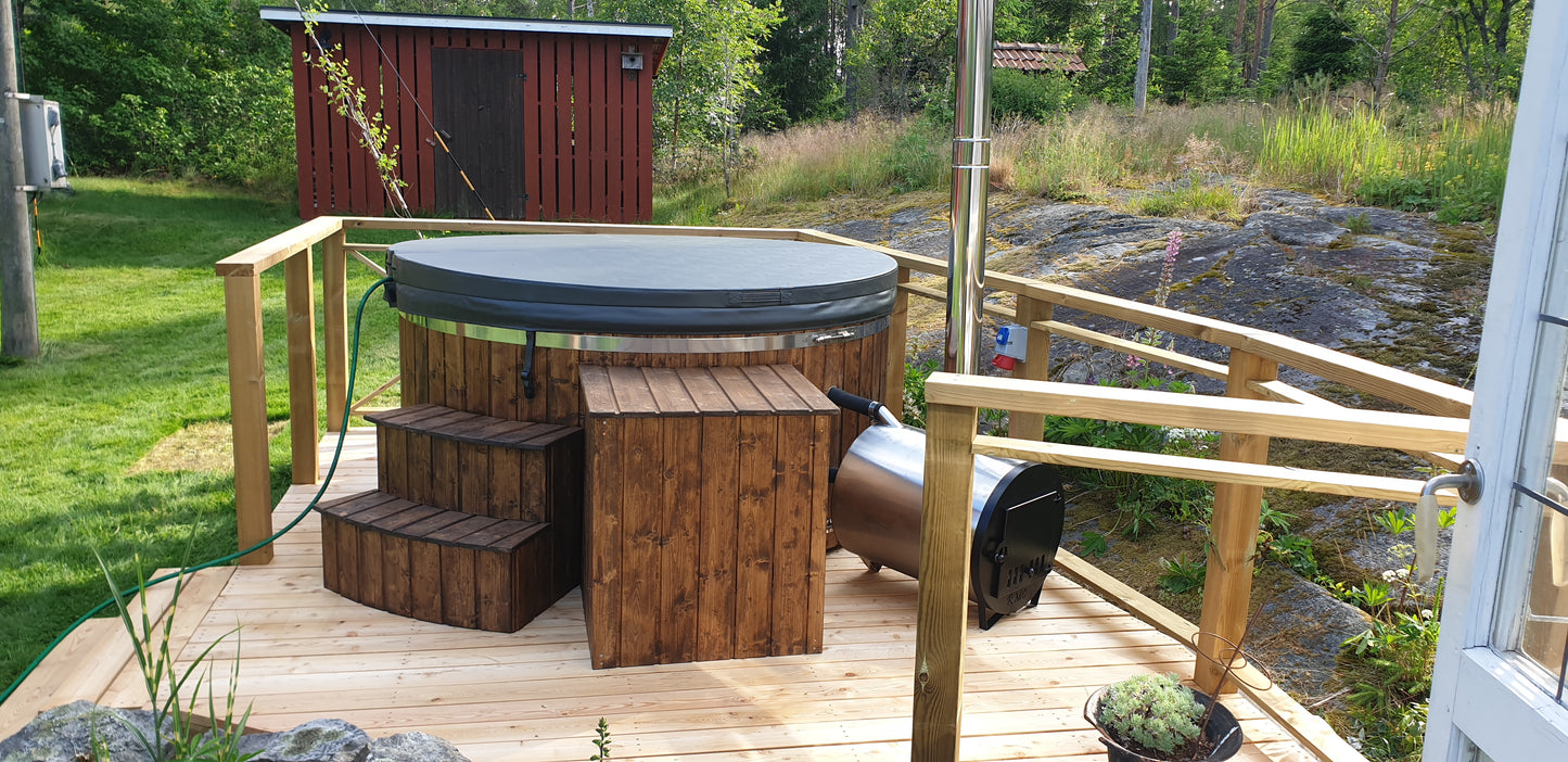 Badestamp med ekstern komfyr - SPS: SPA 2