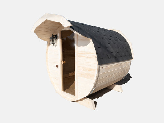 Bastu - Bastutunna (rund bastu) med forlængst tak