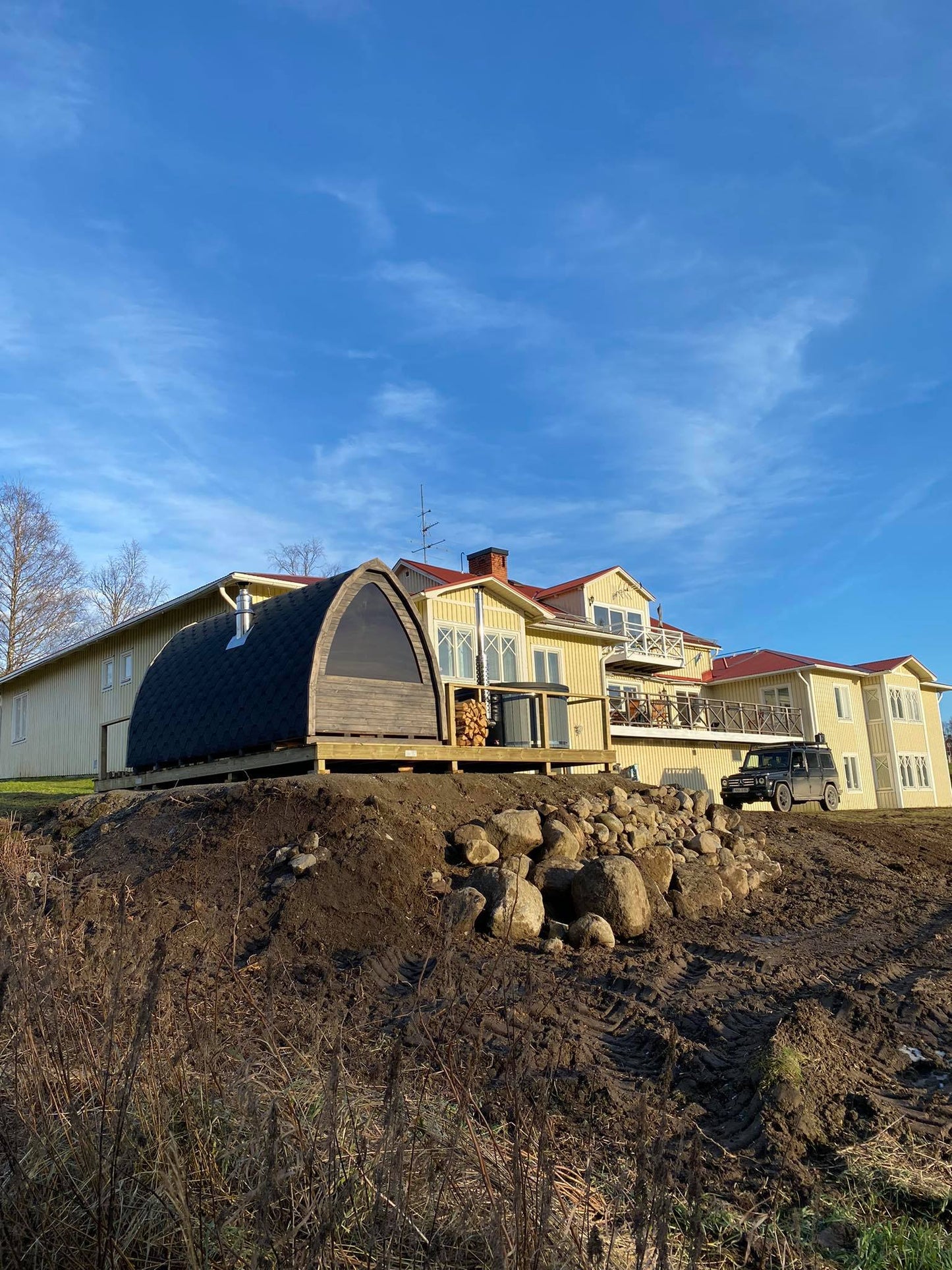 Sauna POD / Trekant (model 1 + relax)