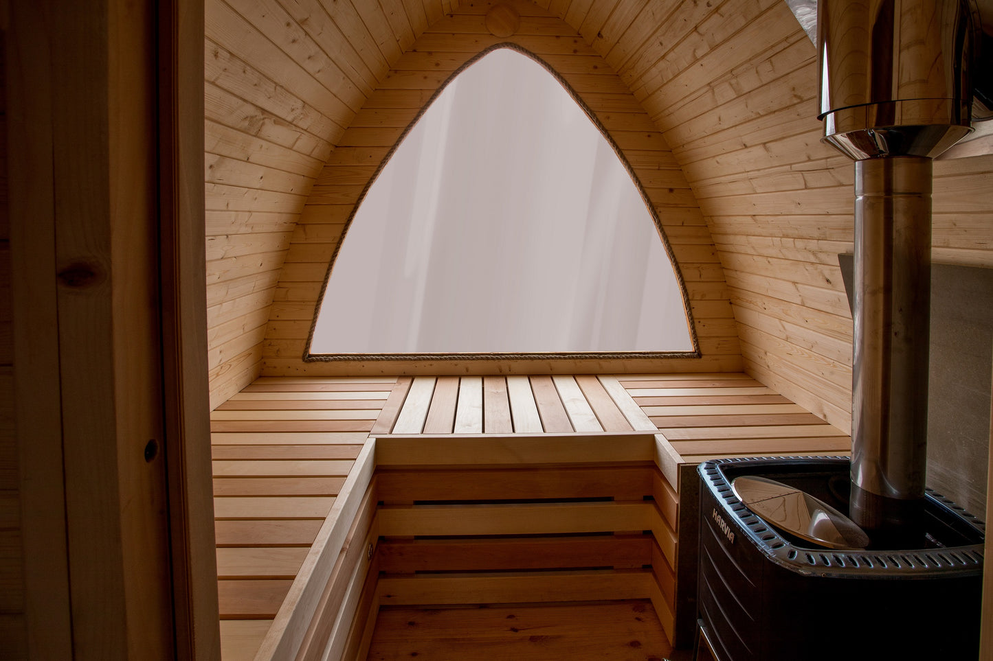 Sauna POD / Trekant (model 1 + relax)