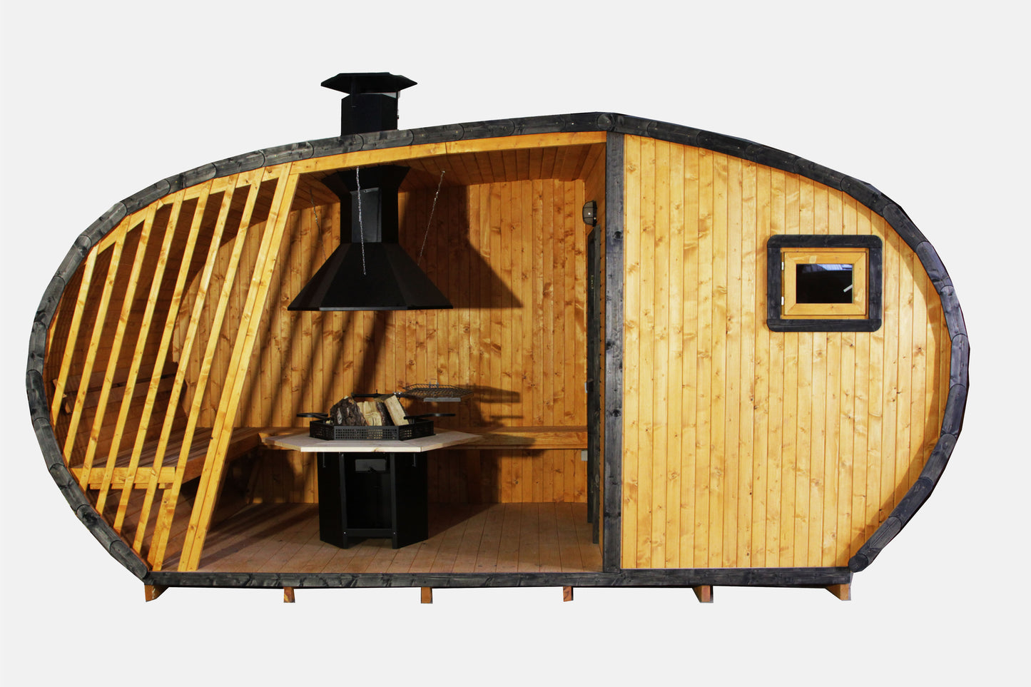 Bastu: Hobbit hus + Grill