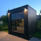 🆕 NYHET – ⬛ CUBE SOLO COMFORT BLACK EDITION – UTOMHUSBASTU