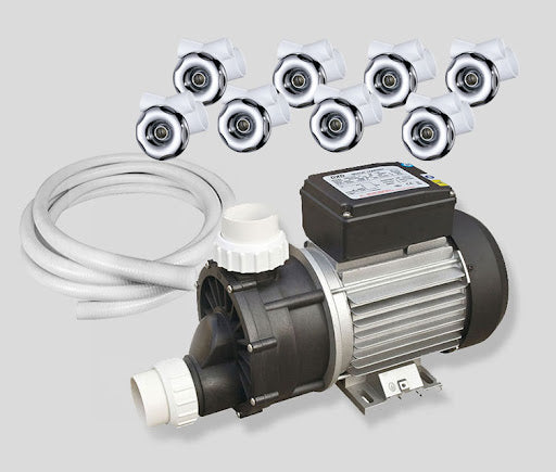 Hydromassage til spabad